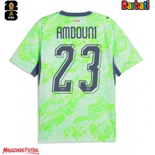 Elveția Zeki Amdouni #23 Tricou Fotbal Replică Mondial 2026 Barbati Deplasare Elveția Zeki Amdouni #23 Tricou Fotbal Replică Mondial 2026 Barbati Deplasare